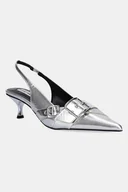 Czółenka - Steve Madden szpilki Lezley kolor srebrny 11003440 - miniaturka - grafika 1