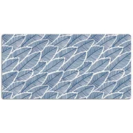 Podkładki na biurko - Duża podkładka na biurko Niebieskie liście 120x60cm, Dywanomat - miniaturka - grafika 1