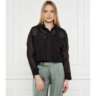 Kurtki damskie - Pinko Kurtka Cropped Fit - miniaturka - grafika 1