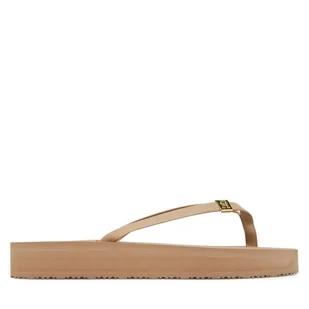 Japonki Tommy Hilfiger Elevated Chic Beach Sandal FW0FW08523 Beżowy - Klapki i japonki damskie - miniaturka - grafika 1