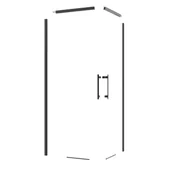 Akcesoria do armatury i ceramiki - Sensea Profile kabiny prysznicowej czarne Remix 80x80x195 cm - miniaturka - grafika 1