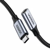 Kable USB - UGREEN kabel przewód przedłużacz USB Typ C (żeński) - USB Typ C (męski) 5 A 0,5 m czarny (US372 80810) US372 80810 - miniaturka - grafika 1