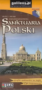 zbiorowa Praca Mapa - Sanktuaria Polski 1:900 000 w.2018 - Przewodniki - miniaturka - grafika 1