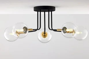 Ponadczasowa lampa sufitowa JUP 2040 BU 5 CZ/MS TR - Lampy sufitowe - miniaturka - grafika 1