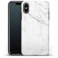 Etui i futerały do telefonów - Premium etui na telefon komórkowy White Marble Apple iPhone XS Max - miniaturka - grafika 1