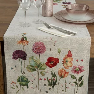 Bieżnik 45 x 140 Dekoracyjny Gobelinowy 1239 Popie - Obrusy i serwetki - miniaturka - grafika 2