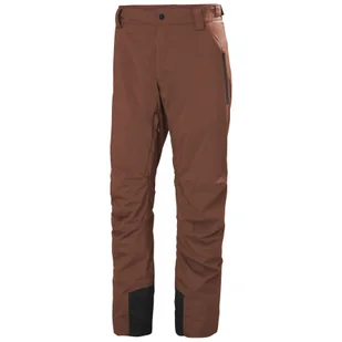 Helly Hansen Legendary Insulated, spodnie narciarskie, męskie, brązowe - Spodnie narciarskie - miniaturka - grafika 1