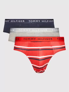Majtki męskie - Tommy Hilfiger Komplet 3 par slipów UM0UM02328 Kolorowy - grafika 1