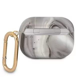 Guess GUAPUNMK AirPods Pro cover czarny/black Marble Collection - Akcesoria do słuchawek - miniaturka - grafika 2