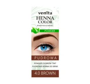 Venita Venita - Henna pudrowa do brwi 4.0 brązowa 4 g - Akcesoria i kosmetyki do stylizacji brwi - miniaturka - grafika 1