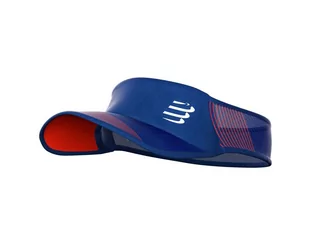 Czapki i chusty sportowe damskie - COMPRESSPORT Daszek Visor Ultralight SUMMER REFRESH niebieski - grafika 1