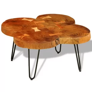 vidaXL Stolik do kawy z 4 pni drzew 35 cm - Ławy i stoliki kawowe - miniaturka - grafika 1
