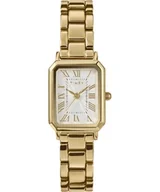Paski - Timex Zegarek Damski Trend 21 mm, Pasek ze Stopu w Kolorze Złotym, Biała Tarcza, Obudowa w Kolorze Złotym TW2Y01200 - miniaturka - grafika 1