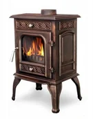 Piece wolnostojące - Piec koza żeliwny kominek kominkowy 6,7/9 kW (kolor: brąz) spełnia anty-smogowy EkoProjekt 04481619 - miniaturka - grafika 1