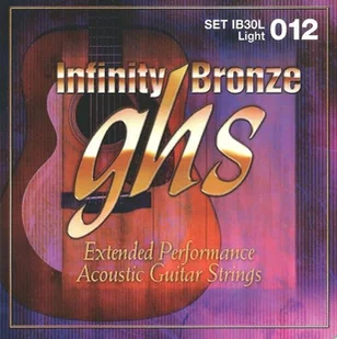 GHS Infinity Bronze Acoustic Strings12-54 GHSIB30L - Struny gitarowe  - miniaturka - grafika 1