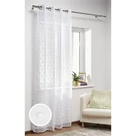 Firany - Firana z kółkami ELITE 140 x 260 cm biała - miniaturka - grafika 1