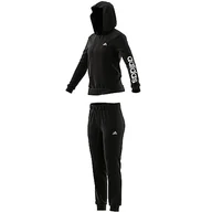 Moda i Uroda OUTLET - adidas Damski dres liniowy, czarny/biały, M - miniaturka - grafika 1