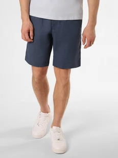 Tommy Hilfiger Męskie szorty z zawartością lnu - Harlem Mężczyźni niebieski jednolity, 32 - Spodenki męskie - miniaturka - grafika 1