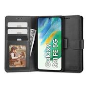 Etui i futerały do telefonów - Etui Tech-Protect Wallet Samsung Galaxy S21 FE 5G Czarne - miniaturka - grafika 1