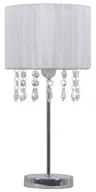 Lampy stojące - Biała lampka stołowa w stylu glamour - EX817-Ecaso - miniaturka - grafika 1