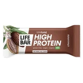 Batoniki - Baton Lifefood Lifebar Oat Snack Protein čokoládový BIO 40 g Smak: czekolada - miniaturka - grafika 1