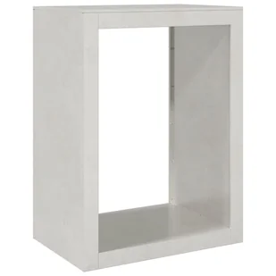 vidaXL Stojak na drewno opałowe, 60x40x80 cm, stal nierdzewna - Wózki magazynowe - miniaturka - grafika 1
