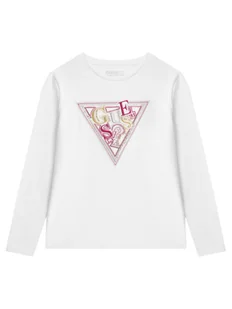 Guess Bluzka J5BI13 J1314 Biały Regular Fit - Bluzki damskie - miniaturka - grafika 1