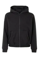 Bluzy dla dziewczynek - Mukua Byron Kids Bluza dziecięca z zamkiem błyskawicznym i kapturem, kolor czarny, rozmiar 3/4 - miniaturka - grafika 1