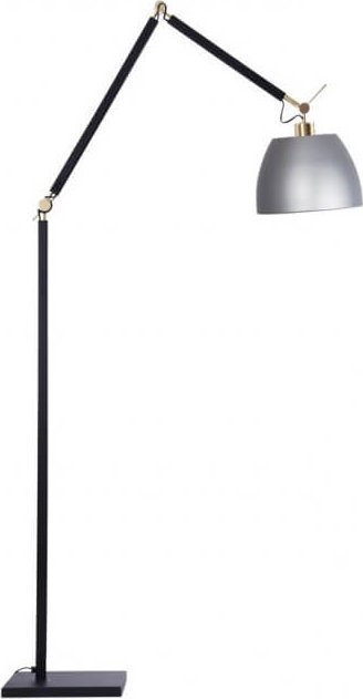 Lampa podłogowa Azzardo Metalowa lampa nowoczesna Zyta podłogowa czarna aluminium