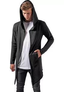 bluza LONG HOODED OPEN EDGE CARDIGAN charcoal-XL - Bluzy męskie - miniaturka - grafika 1