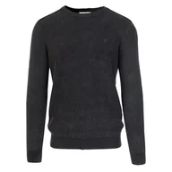 Swetry męskie - Męski Sweter GUESS YANN LS CN WASHED STITCHED SWT M3YR11Z2BB0-JBLK – Czarny - miniaturka - grafika 1