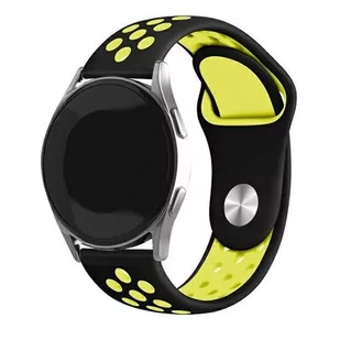 Pasek BELINE Watch Sport Silicone 20mm Czarno-żółty - Akcesoria do smartwatchy - miniaturka - grafika 1