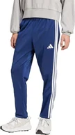 Spodnie sportowe męskie - Spodnie męskie adidas 3-Stripes Tricot Regular Tapered granatowe JI8812 L - miniaturka - grafika 1