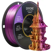 Filamenty i akcesoria do drukarek 3D - ERYONE Dual Color Silk PLA Filament for 3D Printers, 1.75mm Tolerance  /- 0.03mm, 1kg (2.2LBS)/Spool - Yellow and Purple - miniaturka - grafika 1