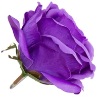 Sztuczne kwiaty - [w04213] Róża główka 9cm fioletowa - miniaturka - grafika 1