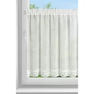 Firany - Firana gotowa EUROFIRANY GABI 150 x 90 cm Kremowy - miniaturka - grafika 1