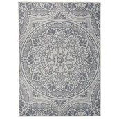 Dywany zewnętrzne - vidaXL Dywan zewnętrzny o płaskim splocie, 200x280 cm, niebieski wzór - miniaturka - grafika 1