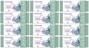 Chusteczki nawilżane Cleanic Baby ECO Pure Water 50 szt.  x 12 - Chusteczki nawilżane - miniaturka - grafika 1