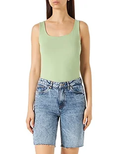 VERO MODA Damskie szorty VMBRENDA HR Long Mix GA NOOS Shorts, Light Blue Denim/Szczegóły: GU384, XS - Spodenki damskie - miniaturka - grafika 1