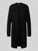 Swetry damskie - Kardigan długi z mieszanki wiskozy model ‘SABA’ - miniaturka - grafika 1