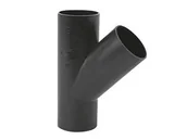 Odpływy liniowe - Trójnik PEHD 50x50/45 czarny QuickStream - miniaturka - grafika 1