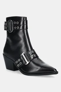 Steve Madden botki Splurge damskie kolor czarny na słupku 11004772 - Botki damskie - miniaturka - grafika 1
