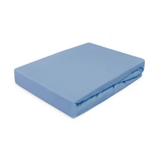 Darymex Prześcieradło z Jersey niebieskie 90/100x200 cm 5907761009820 - Prześcieradła - miniaturka - grafika 4