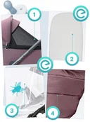 Wózki dziecięce - Wózek 2w1 Espiro Bueno 309 CHARMING BEIGE - miniaturka - grafika 1