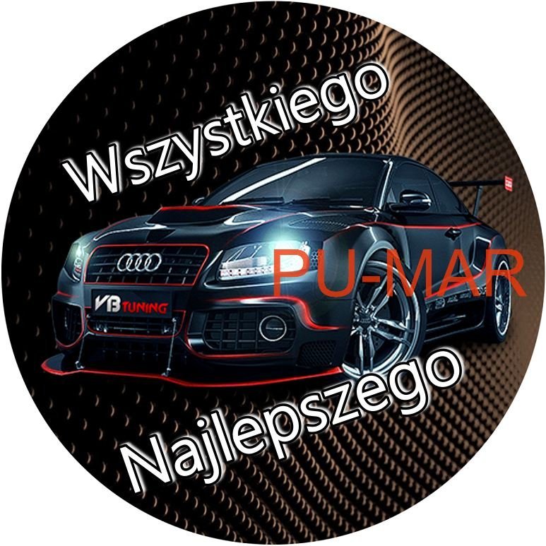Opłatek na tort Samochód Audi Gruby 20 cm