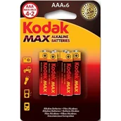 Baterie i akcesoria - Bateria AAA/LR03 1,5 V (4+2) KODAK MAX - miniaturka - grafika 1