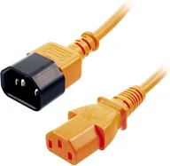 Kable - Kabel zasilający Lindy przedłużający pomarańczowy, 0.5m (30473) - miniaturka - grafika 1