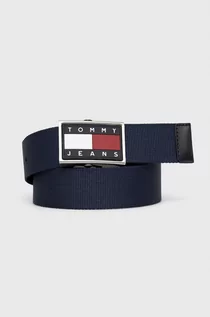 Paski - Tommy Jeans Tommy Jeans pasek WEBBING 3.5 męski kolor granatowy - grafika 1