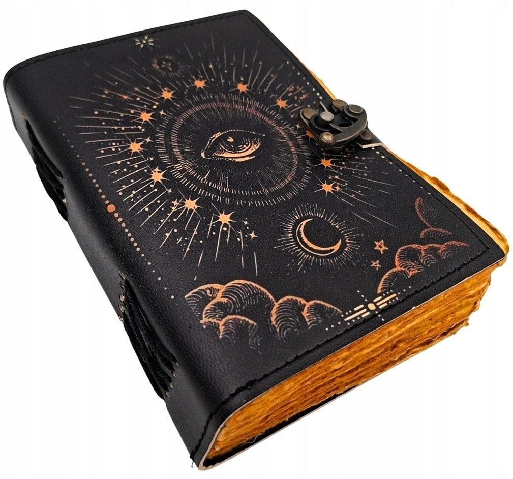 Giftdeco Notes Skórzany Retro Wszechwidzące Oko - 200 stron - Skóra Kozia - AH19