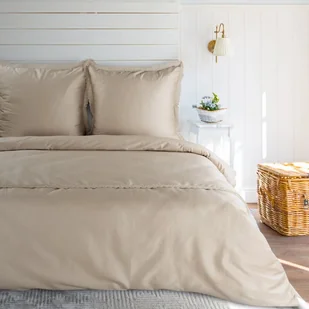 Pościel 160x200 z koronką beżowa satynowa Retro 6 Eurofirany - Pościel - miniaturka - grafika 1